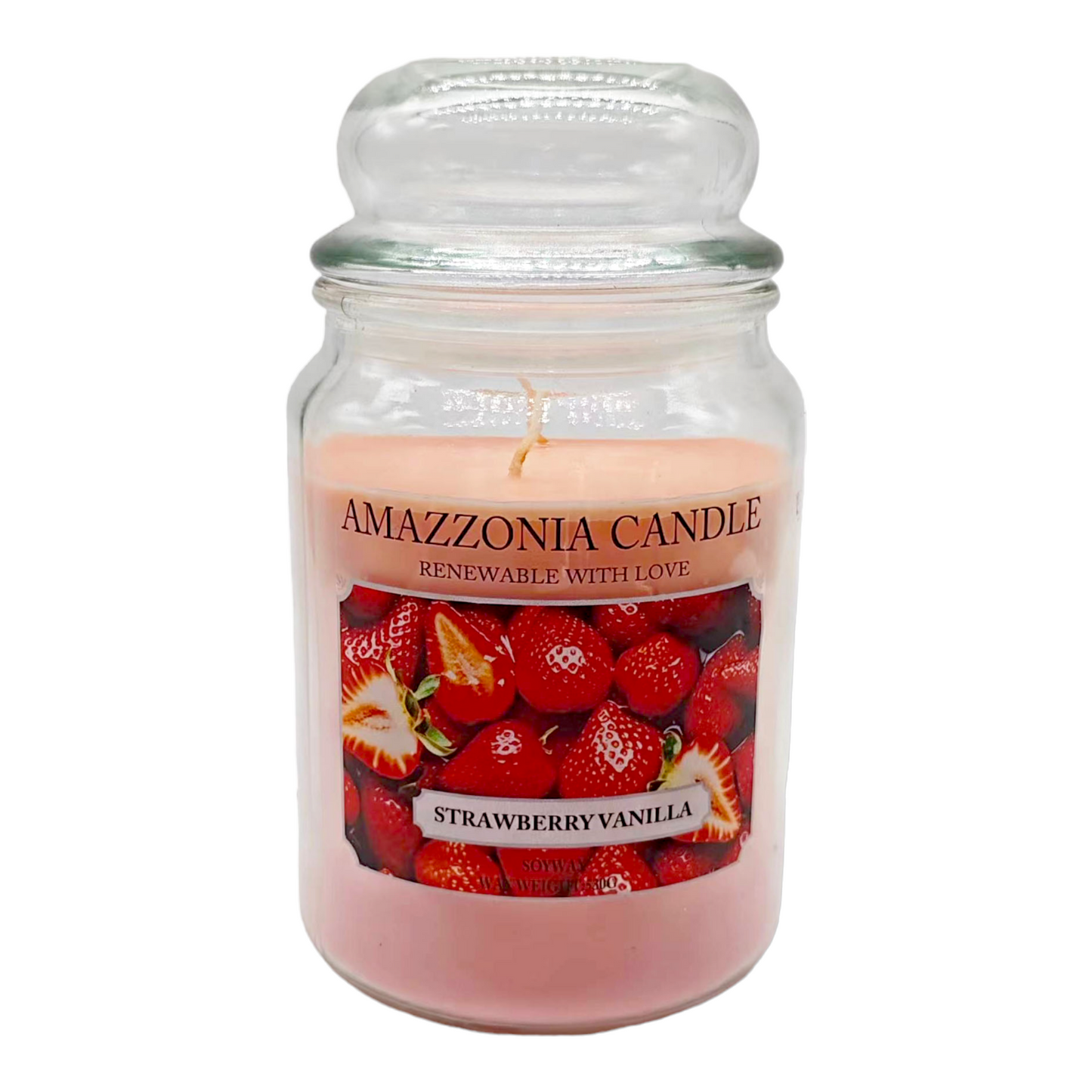 Amazzonia Candle Strawberry Vanilla 530 Gr