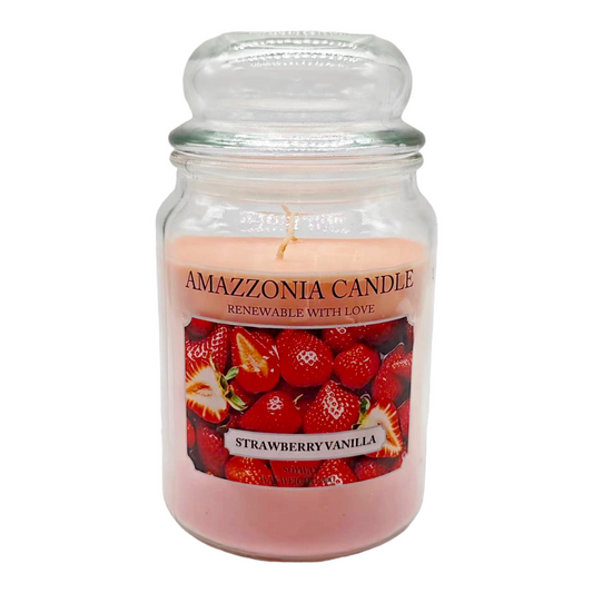 Amazzonia Candle Strawberry Vanilla 530 Gr