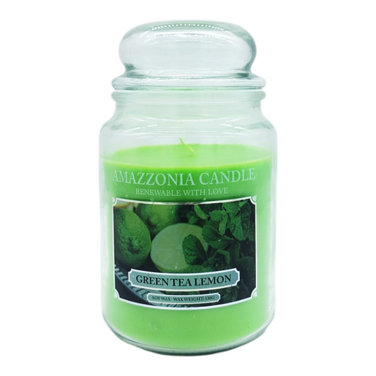 Amazzonia Candle Green Tea Lemon 530 Gr